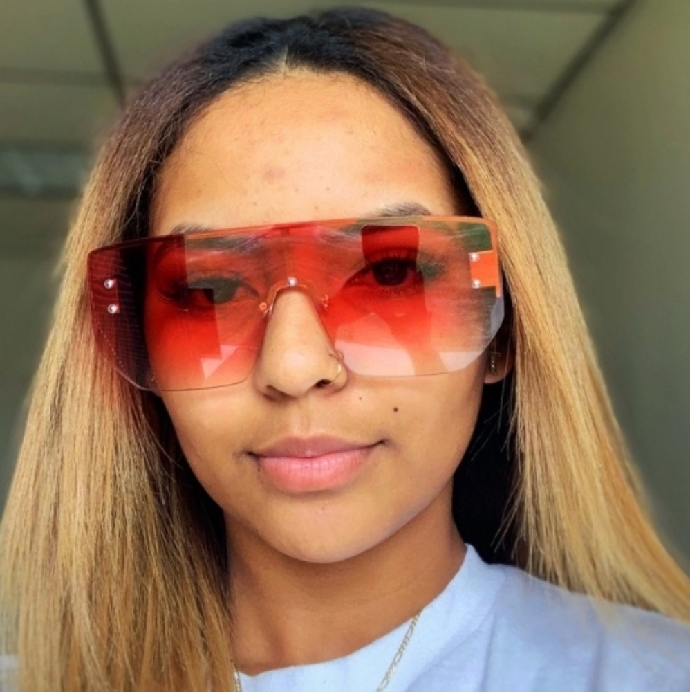 🆕️ HP Oversized Square Shield😎 Sunglasses - Picture 8 of 8